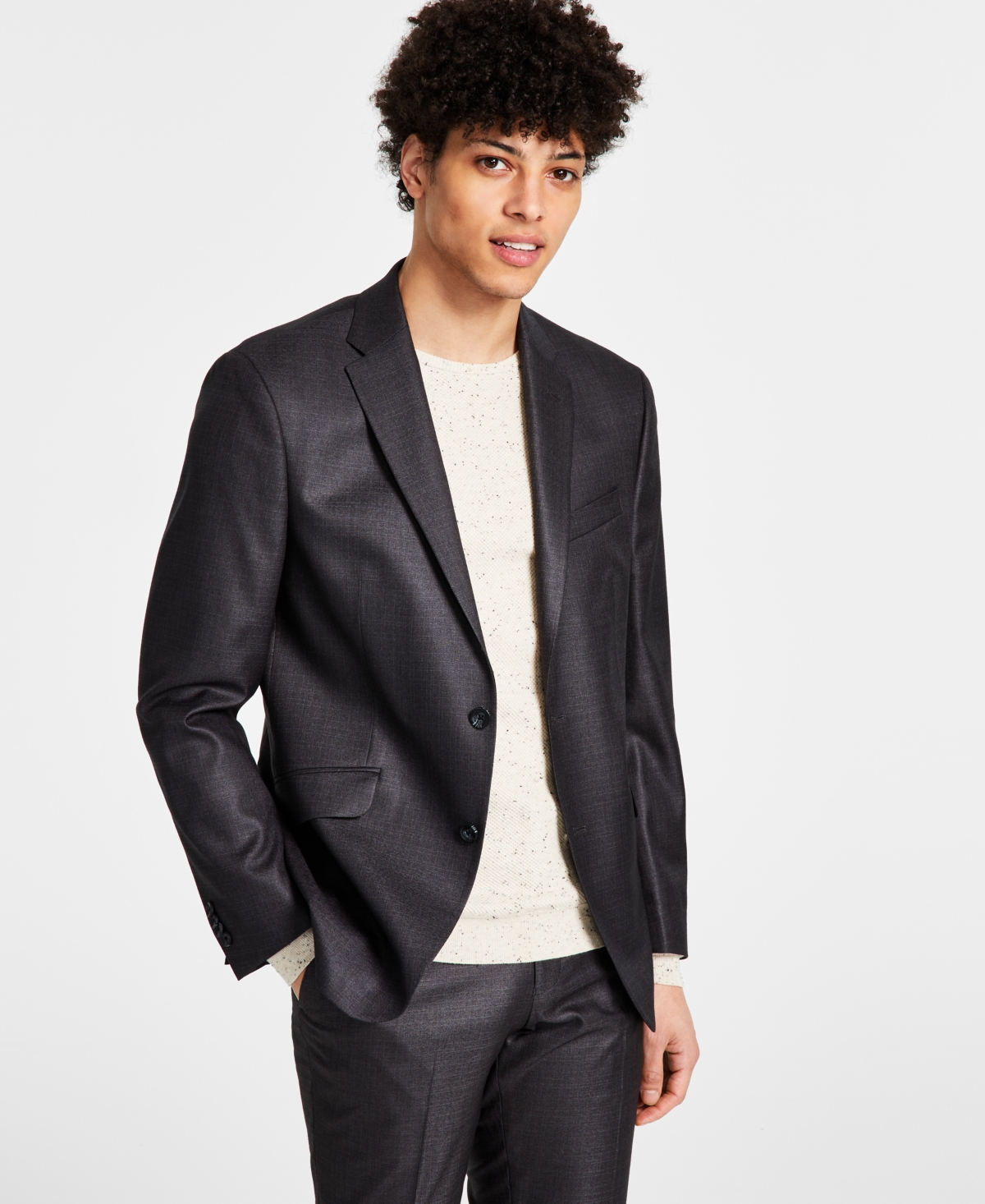 Kenneth Cole Reaction Men's Techni-Cole Suit Separate Slim-Fit Suit Jacket