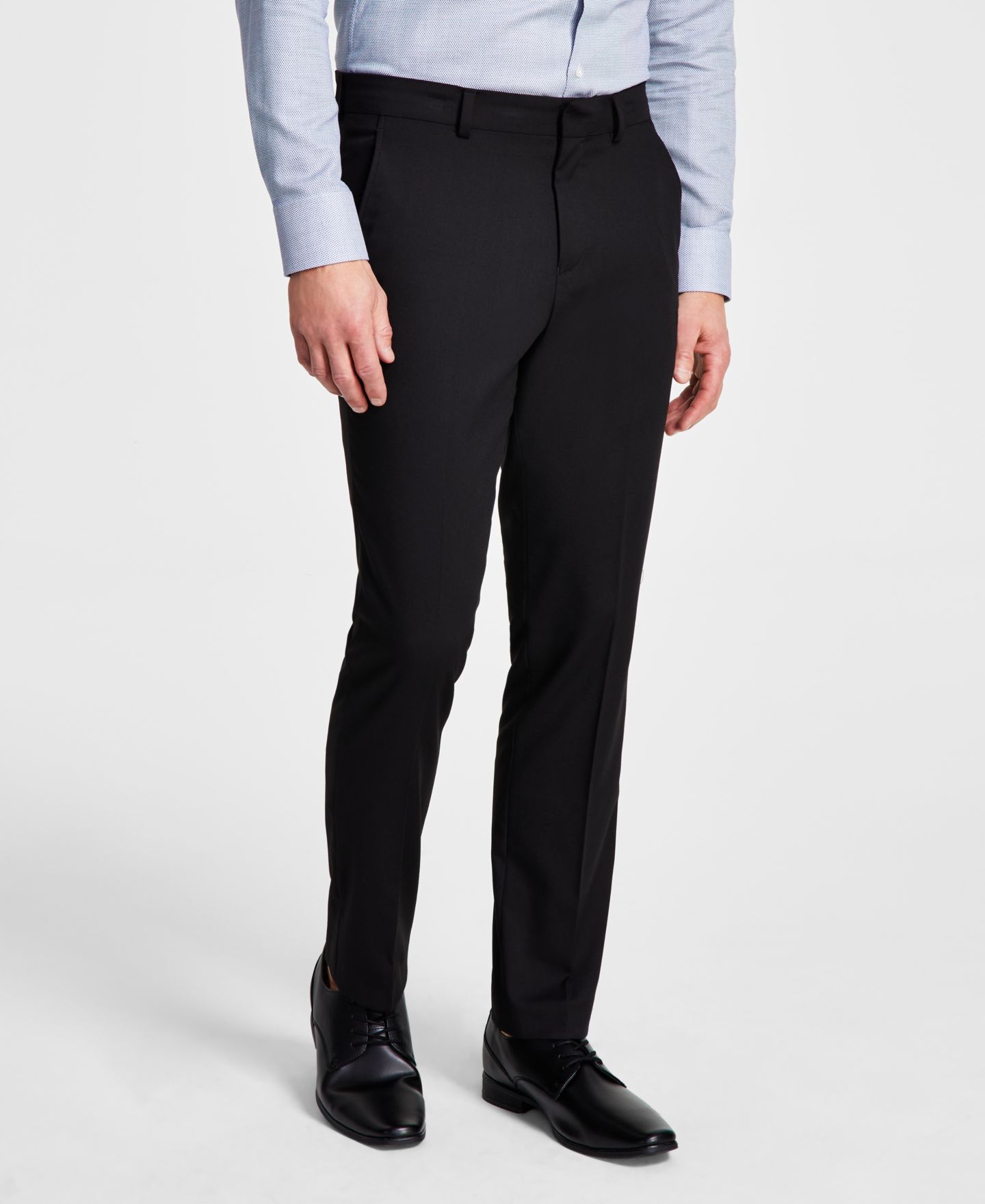 Мужские брюки Kenneth Cole Reaction Techni-Cole Suit Separates Slim-Fit, цвет: Чёрный — фото 2
