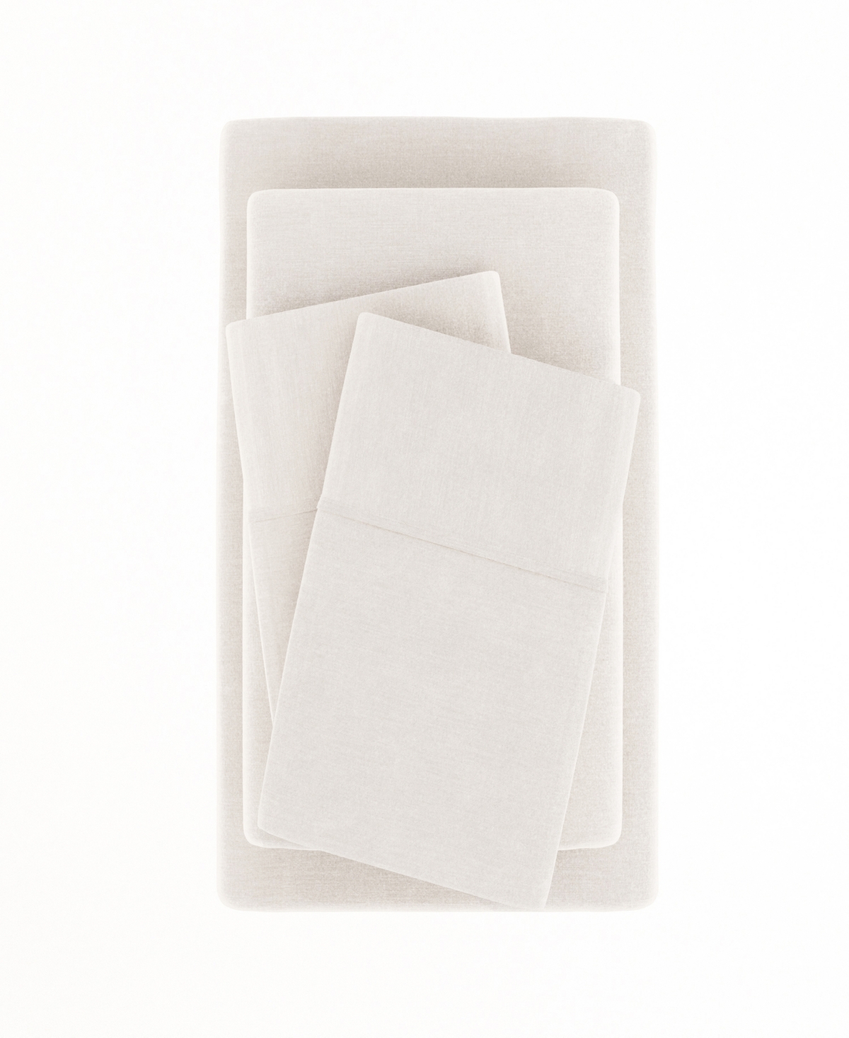 ienjoy Home 300 Thread Count Linen Rayon From Bamboo Blend Deep Pocket 4-Pc. Sheet Set,