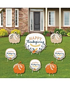 Set of 4 Fall Harvest Party Decorations for Women and Men Wine Bottle Label Stickers Big Dot of Happiness Happy Thanksgiving 