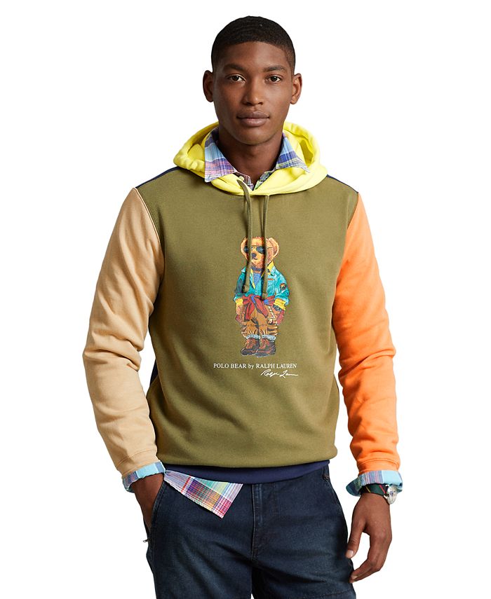 Polo Ralph Lauren Men's Polo Bear Color-Blocked Fleece Hoodie & Reviews -  Hoodies & Sweatshirts - Men - Macy's