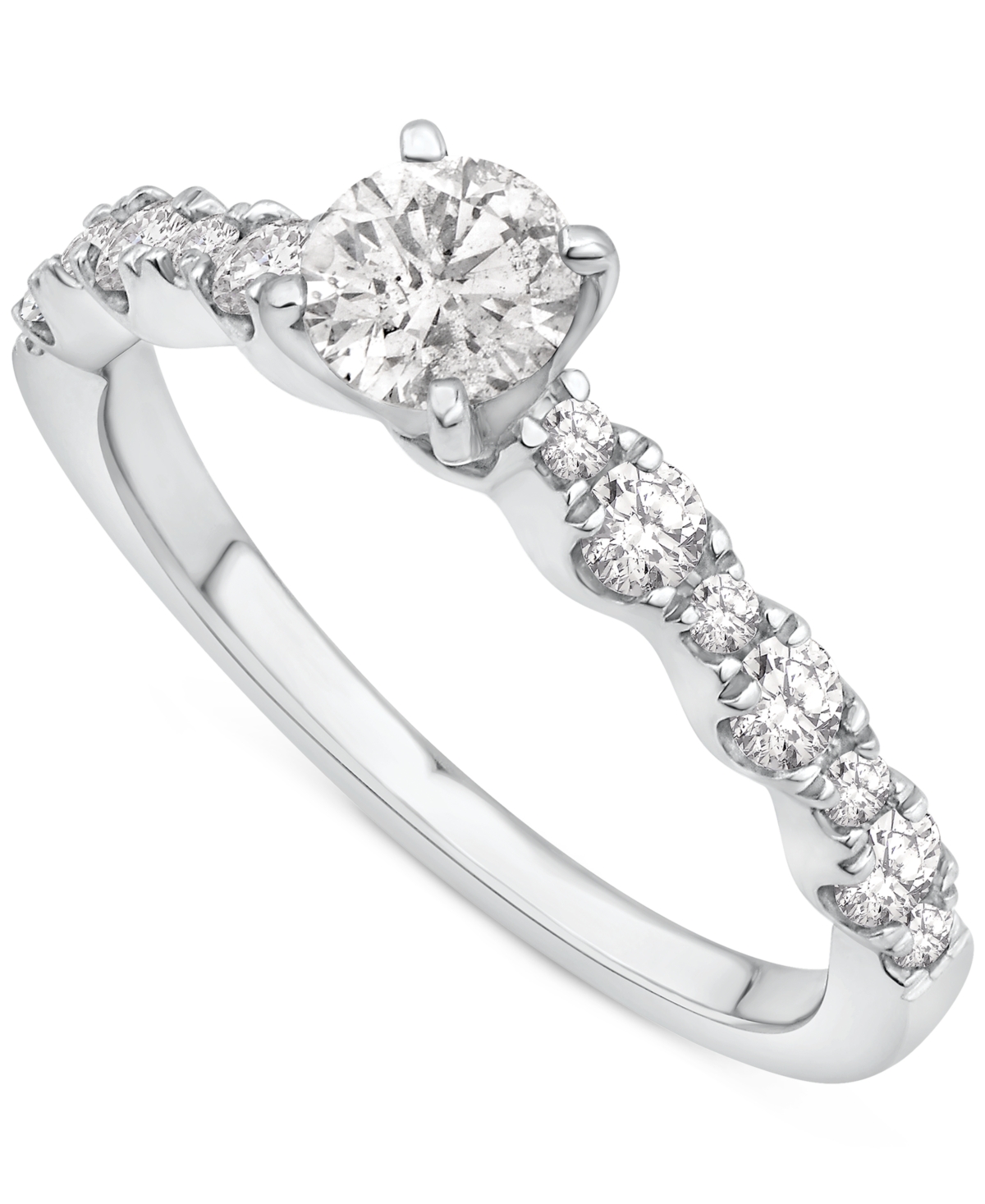 Gia Certified Diamonds Gia Certified Diamond Engagement Ring (1-1/4 ct. t.w.) in 14k White Gold