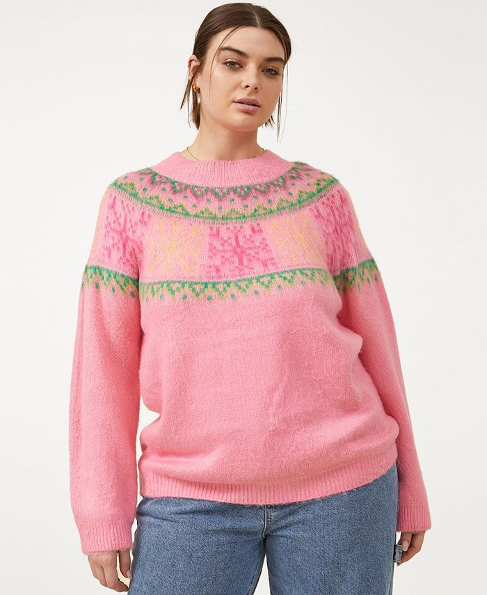 COTTON ON Trendy Plus Size Fluffy Heritage Sweater Macy's