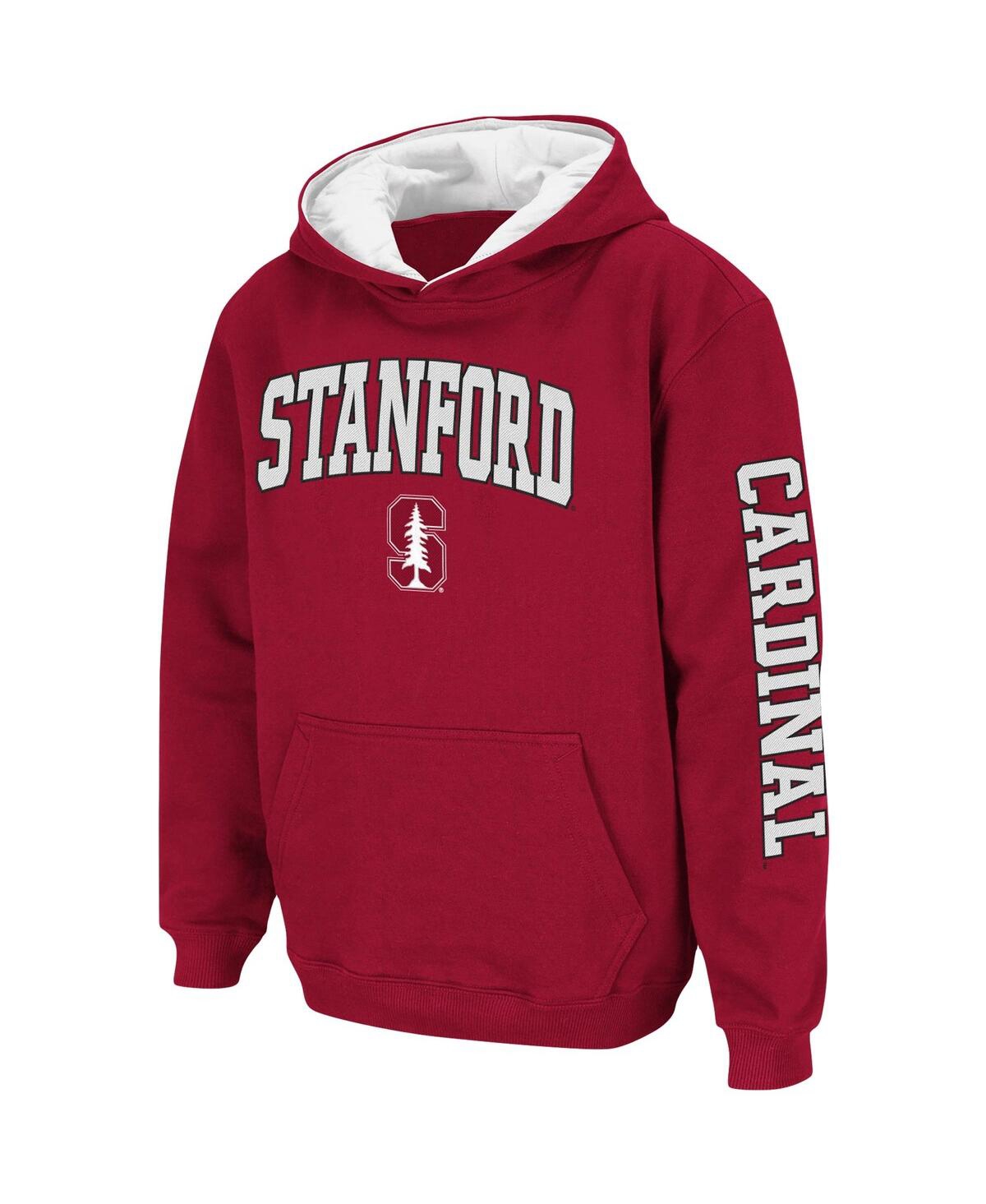 Colosseum Youth Boys  Cardinal Stanford Cardinal 2-hit Team Pullover Hoodie In Cardinal