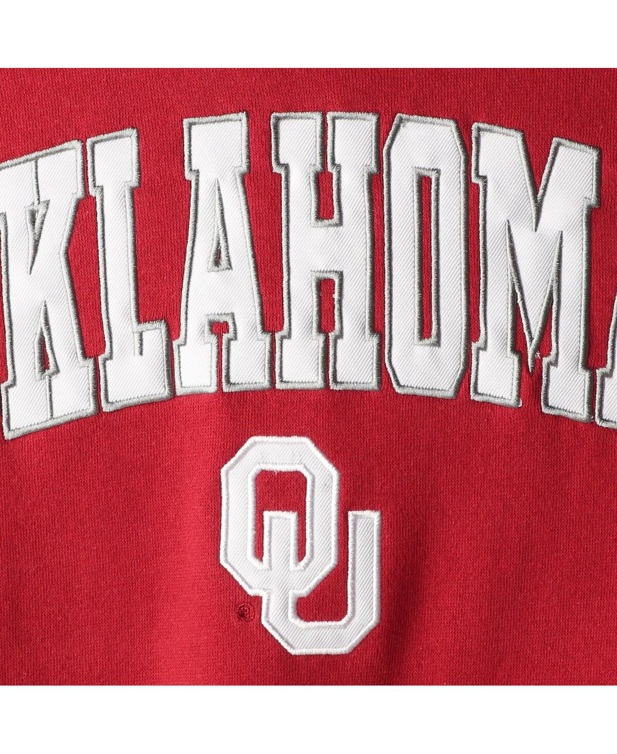 Shop Colosseum Youth Boys Oklahoma Sooners 2-hit Team Pullover Hoodie In Charcoal
