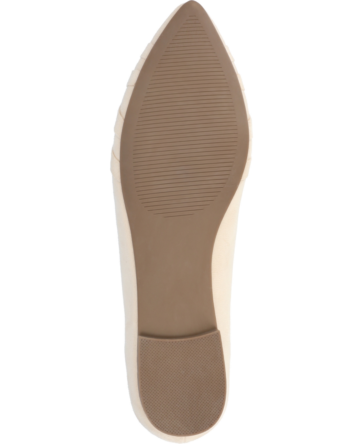 Journee Collection Women's Mindee Pointed Toe Flats In Beige