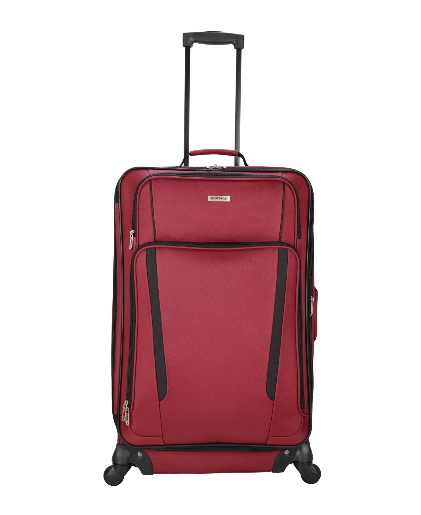 Чемоданы Tag Freehold 5-Piece Softside Spinner Luggage Set, Created for Macy's, цвет: Бордовый — фото 5