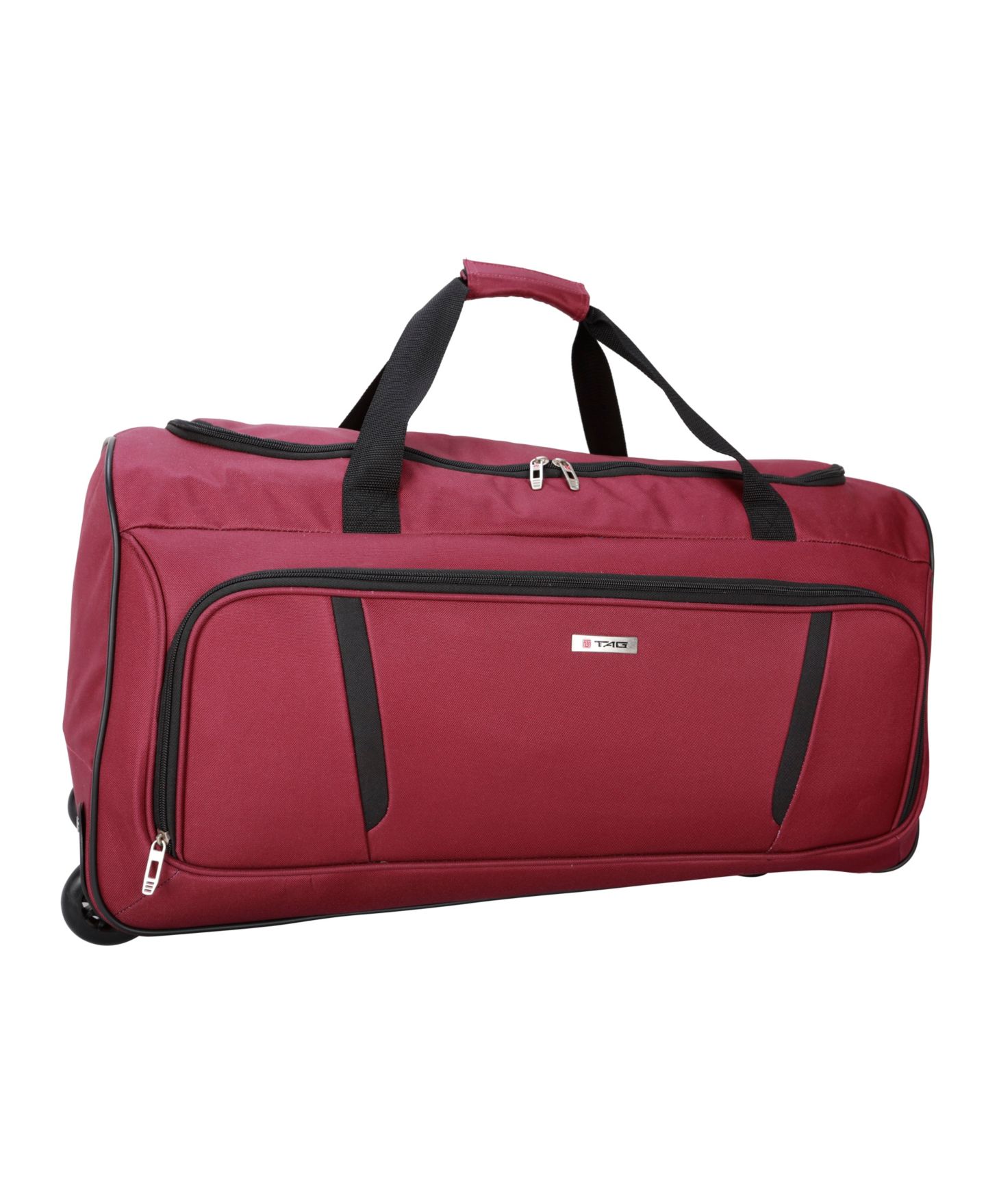 Чемоданы Tag Freehold 5-Piece Softside Spinner Luggage Set, Created for Macy's, цвет: Бордовый — фото 16