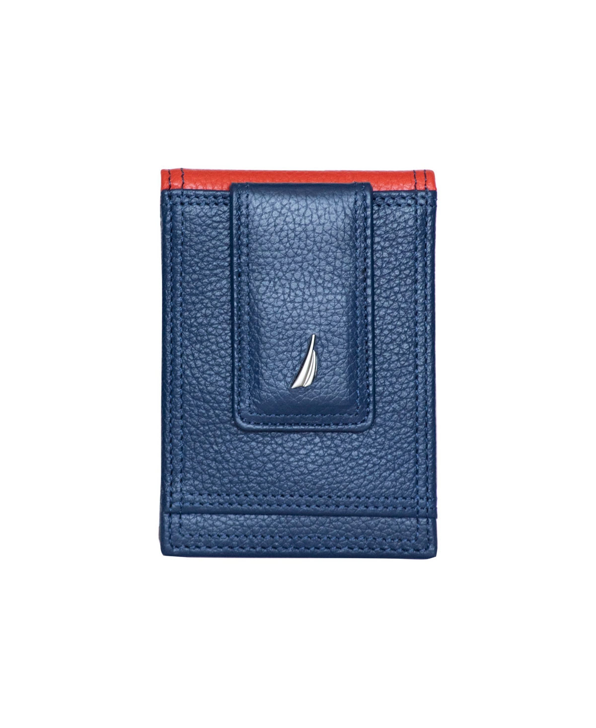 Men's Front Pocket Leather Wallet - Cobalt Blue