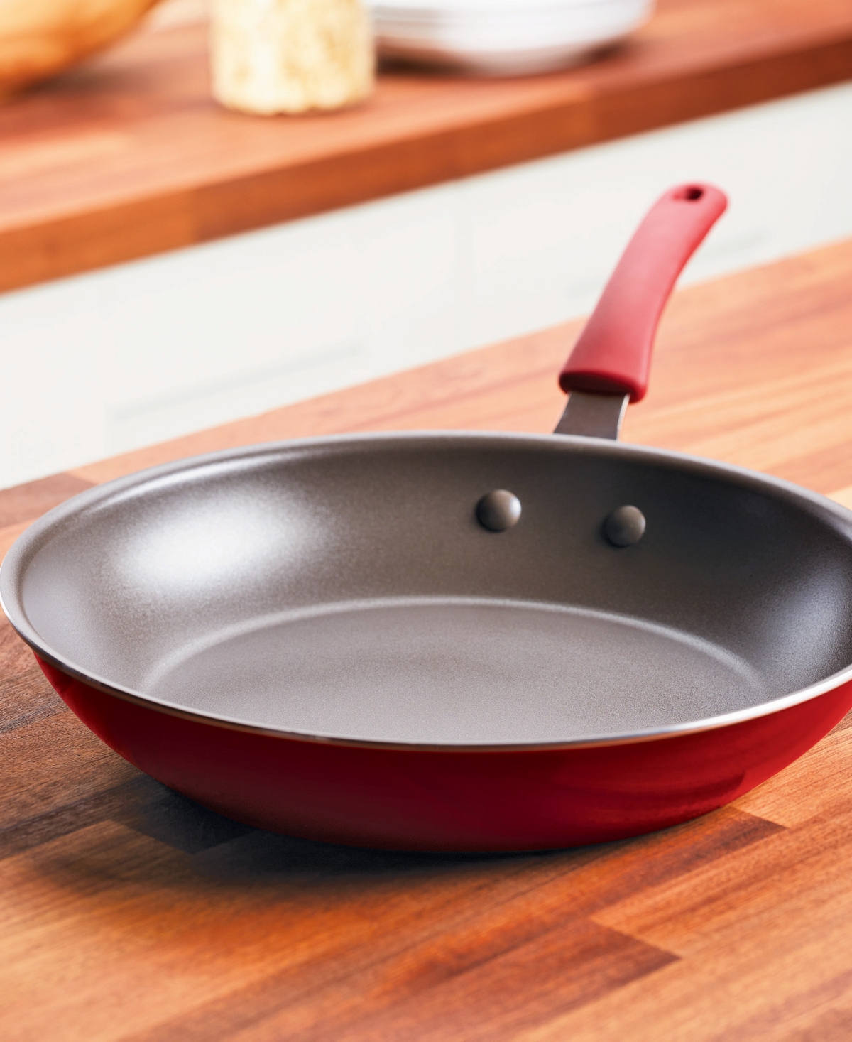 Rachael Ray Cook + Create Aluminum Nonstick Frying Pan, 12.5" In Grey