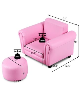 Kids Sofa Armrest Chair Couch Children Toddler Birthday Gift