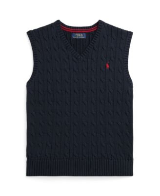 Toddler and Little Boys Cable-Knit Sweater Vest