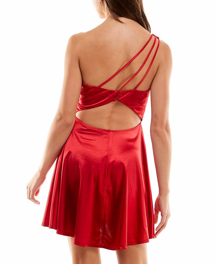 City Studios Juniors' Asymmetrical Fit & Flare Dress Macy's