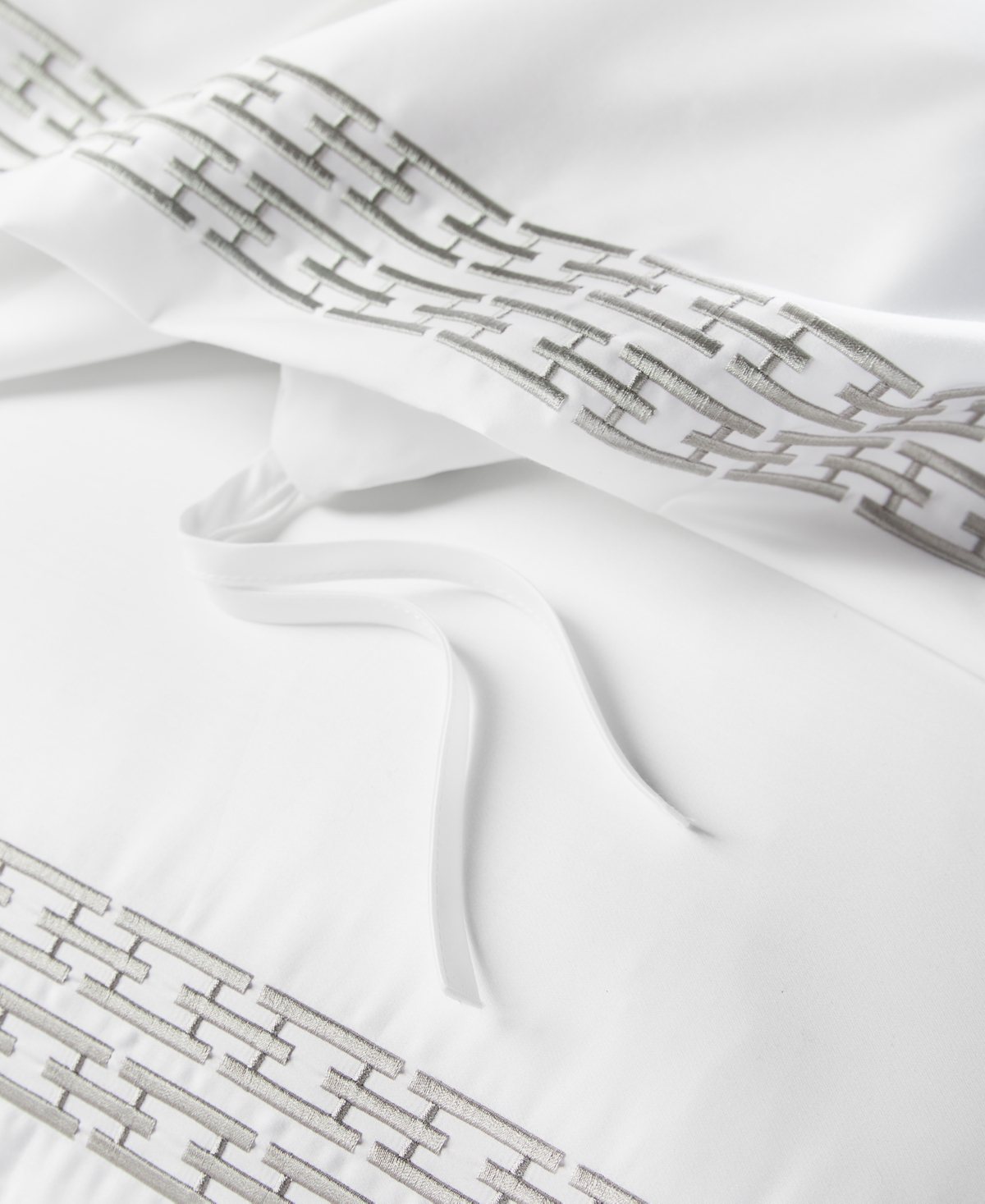 Hotel Collection Chain Links Embroidery 100% Pima Cotton Set, King, Exclusively at Macy's
