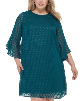 Robe Noire Jessica Howard Taille 20W Plus Size - Manches Volantées - Longueur Genou - Occasion Très Bon état