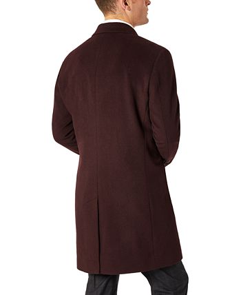 Men s Single Breasted Classic Fit Overcoat