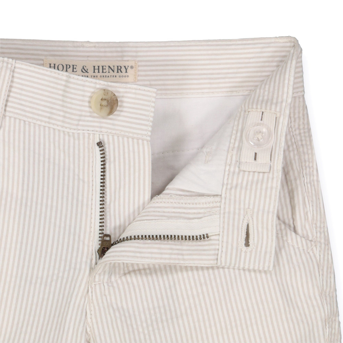 Hope & Henry Baby Boys Organic Seersucker Short