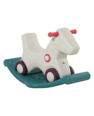 Qaba Kids 2in1 Indoor & Outdoor Giraffe Rocking Horse Sliding Car w ...