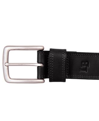 Men's Double Needle Stitched Leather Belt