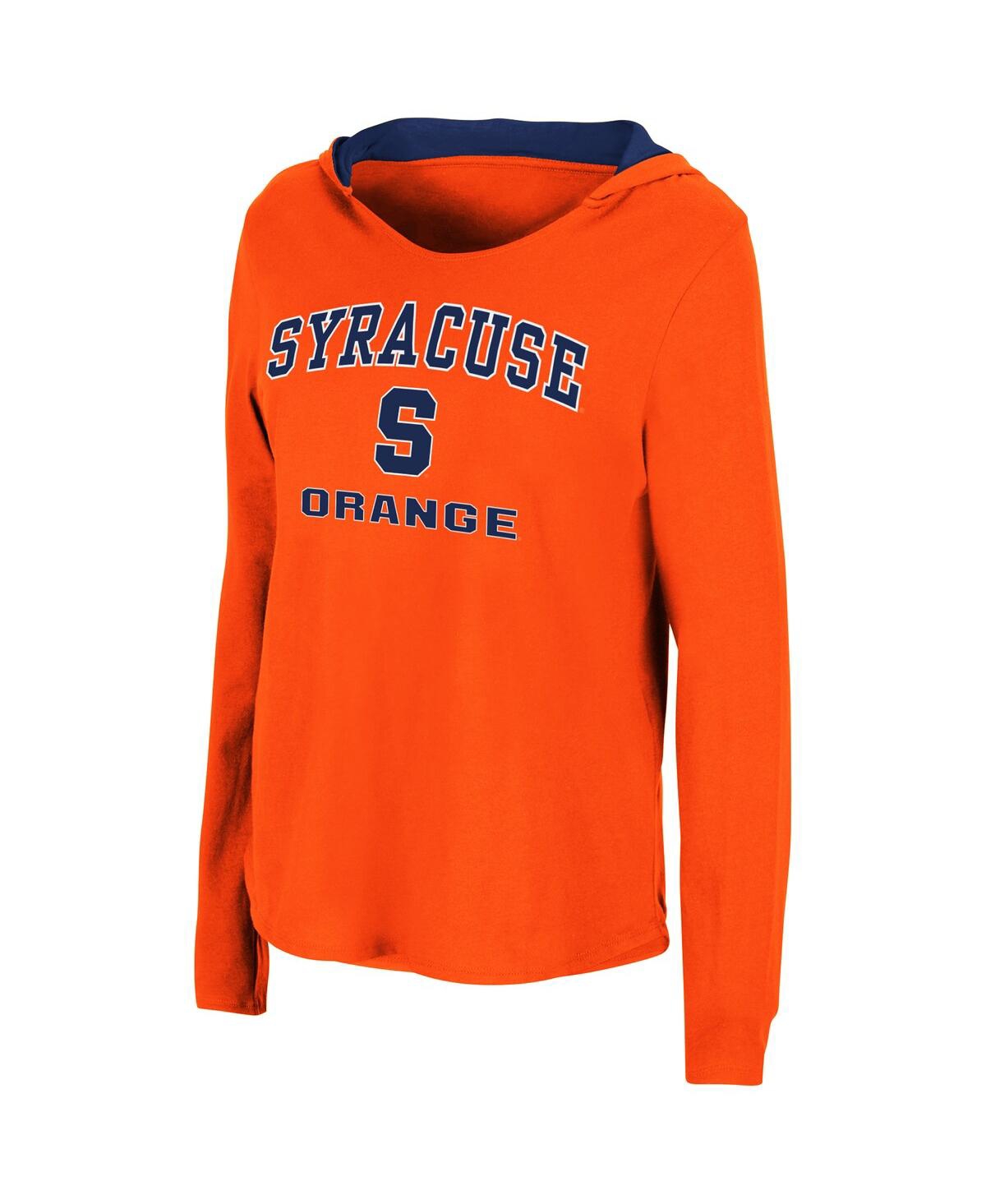 Shop Colosseum Women's  Orange Syracuse Orange Catalina Hoodie Long Sleeve T-shirt