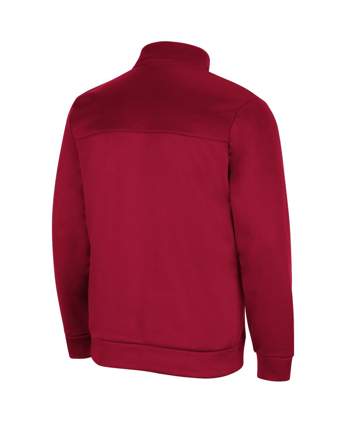 Shop Colosseum Men's  Cardinal Iowa State Cyclones No Tomorrow Quarter-zip Jacket