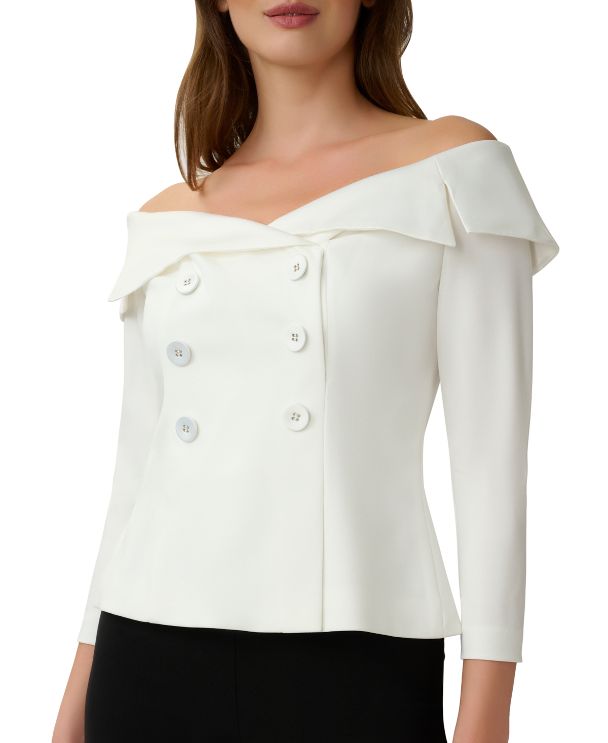  Adrianna Papell Women's Off-The-Shoulder Top