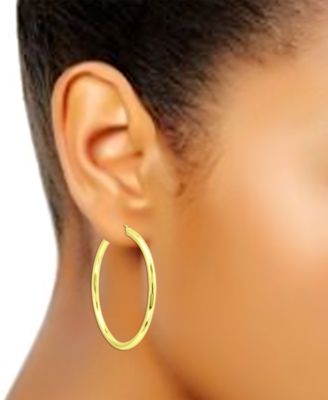 Round Polished Large Hoop Earrings, 70mm, Created for Macy's