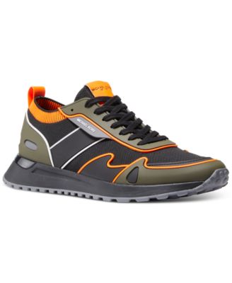 Michael Kors - Men's Miles Mixed-Media Knit Trainer Sneaker