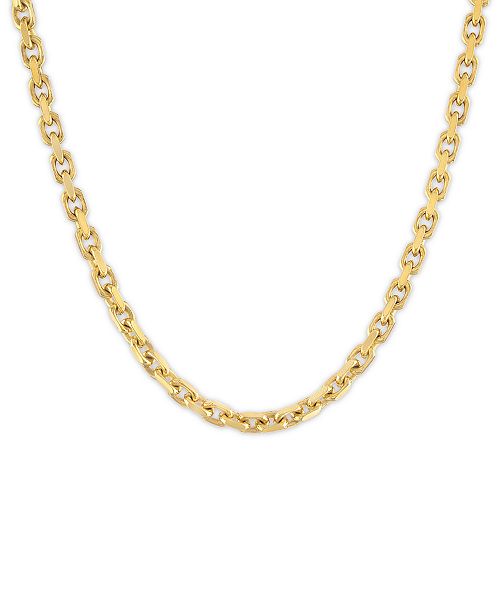 alfani Esquire Men's Jewelry Cable Link 24" Chain Necklace Created for Macy's Jewelry & Watches