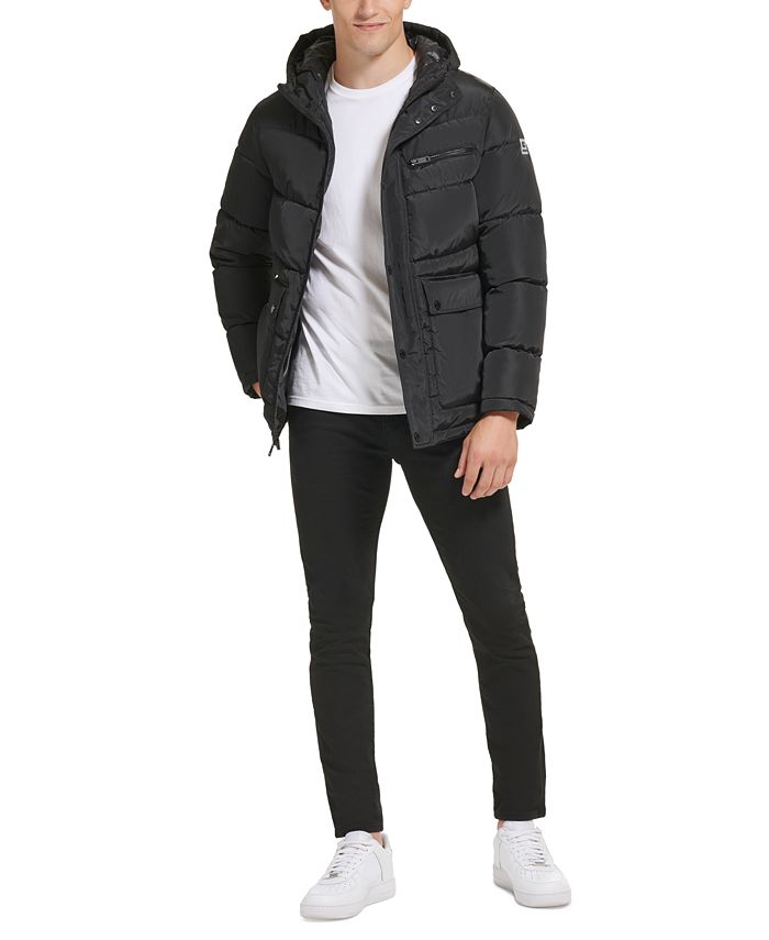 Kenneth Cole Men s Quilted Puffer Jacket with Patch Pockets Macy s