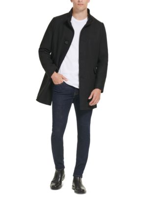 Men's Wool Button Car Coat