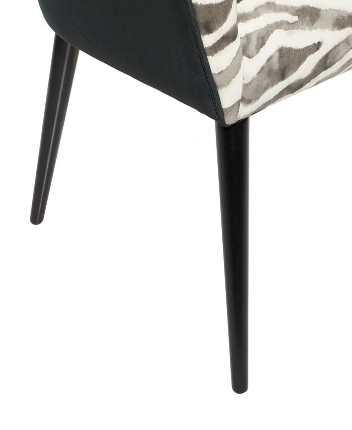 Rosemary Lane Wood Zebra Print Accent Chair, 29" x 26" x 32" Macy's