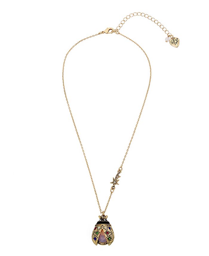 Betsey Johnson Ladybug Pendant Necklace - Macy's