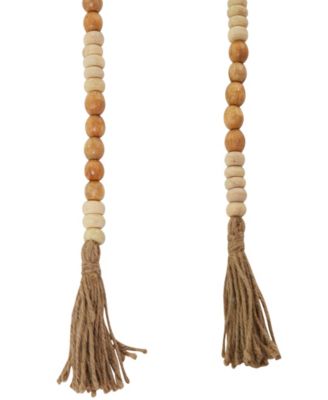 Handmade Beaded Garland with Tassel