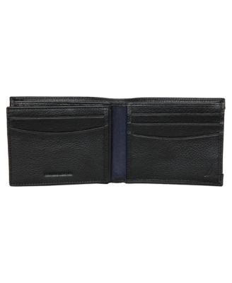 Men's Logo Rubber Leather Bifold Wallet