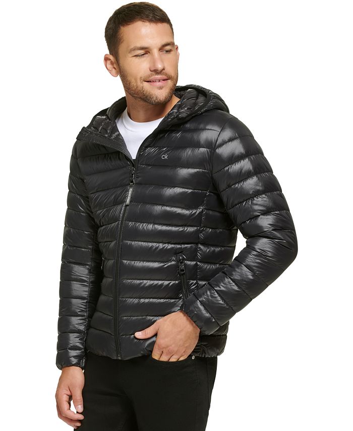 Calvin Men's Hooded Packable Jacket - Macy's