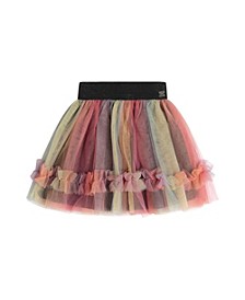Girl Rainbow Mesh Skirt - Child