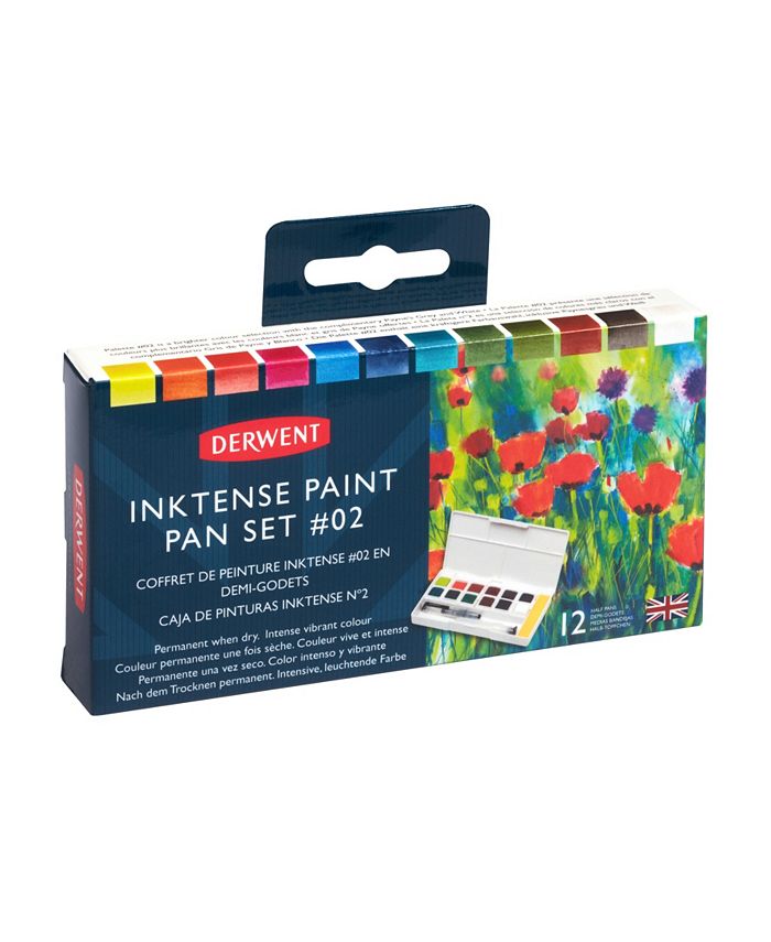Derwent Inktense Paint Pan 12 Piece Set, Version 2 Macy's