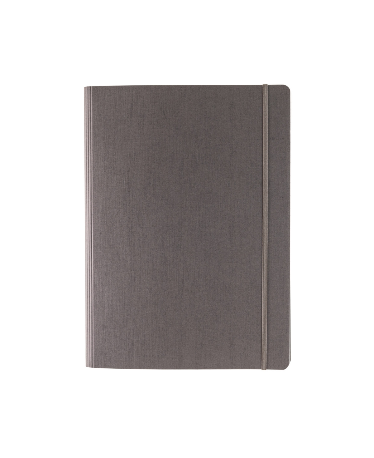 Ecoqua Plus Hidden Spiral Bound Lined A4 Notebook, 8.3" x 11.7" - Gray
