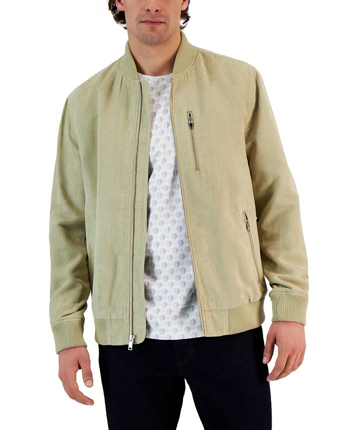 Men's Perforated Bomber Jacket, Created For Macy's | lupon.gov.ph
