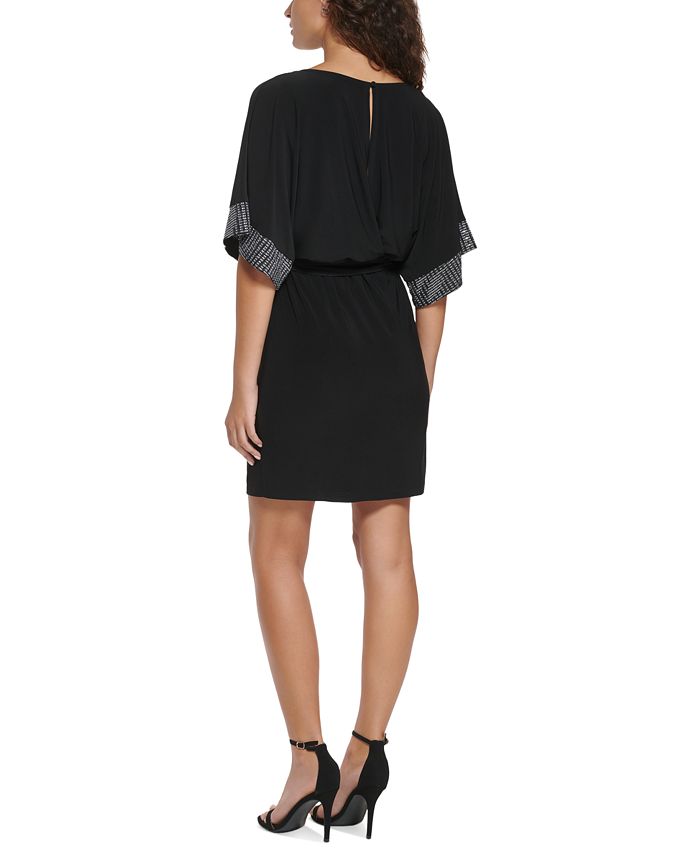 Jessica Howard Women's Embellished Bolero Jacket & Dress Black Size 12 Petite