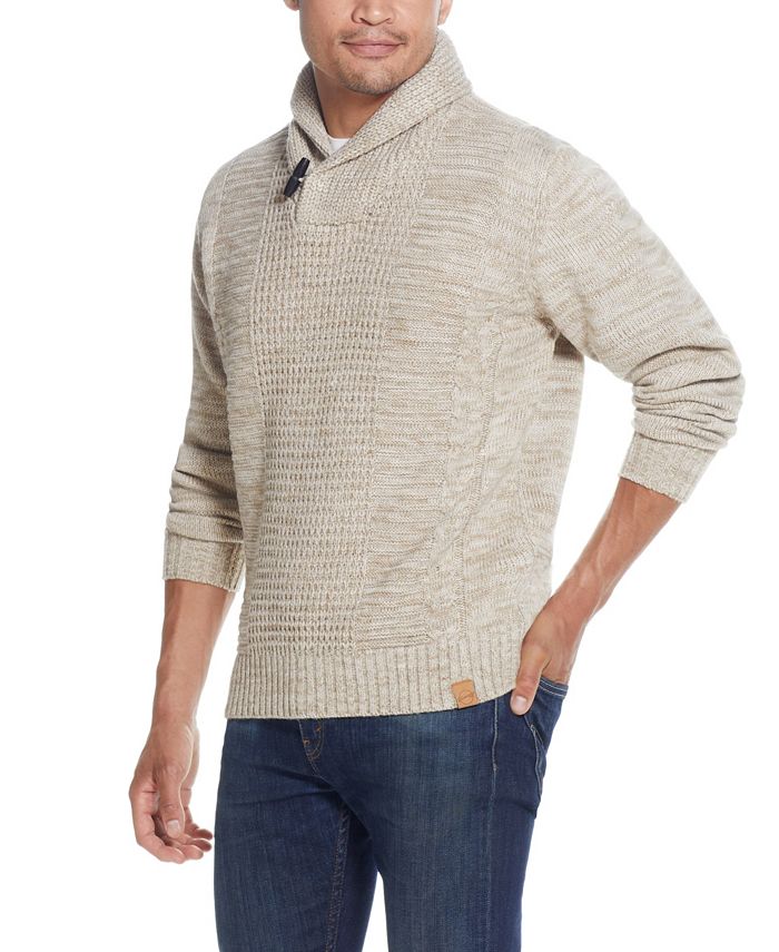 Weatherproof Vintage Men's Shawl Pullover with Toggle Sweater & Reviews ...