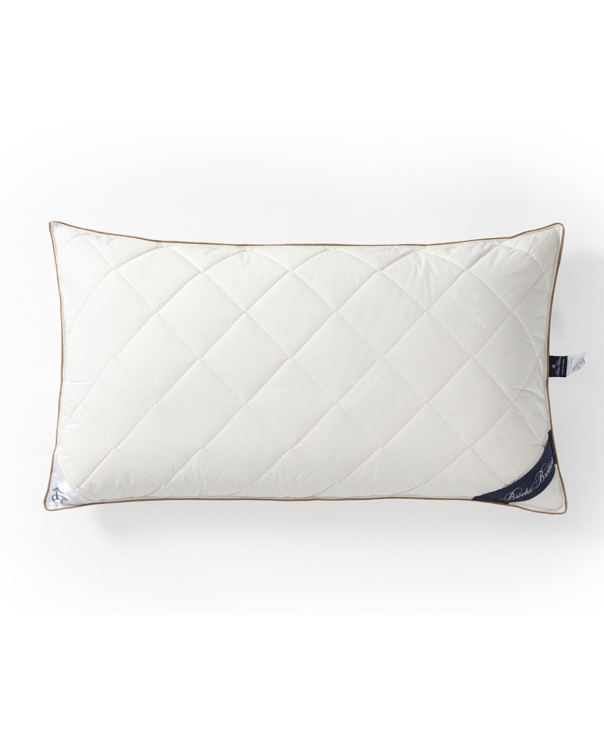 Brooks Brothers Cotton King Pillow In Cream