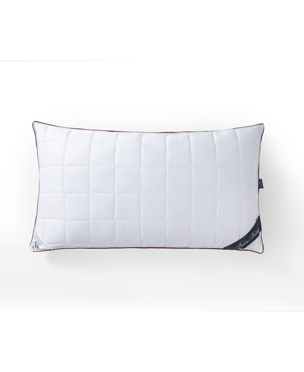 Brooks Brothers Air Trapping Cotton King Pillow In White
