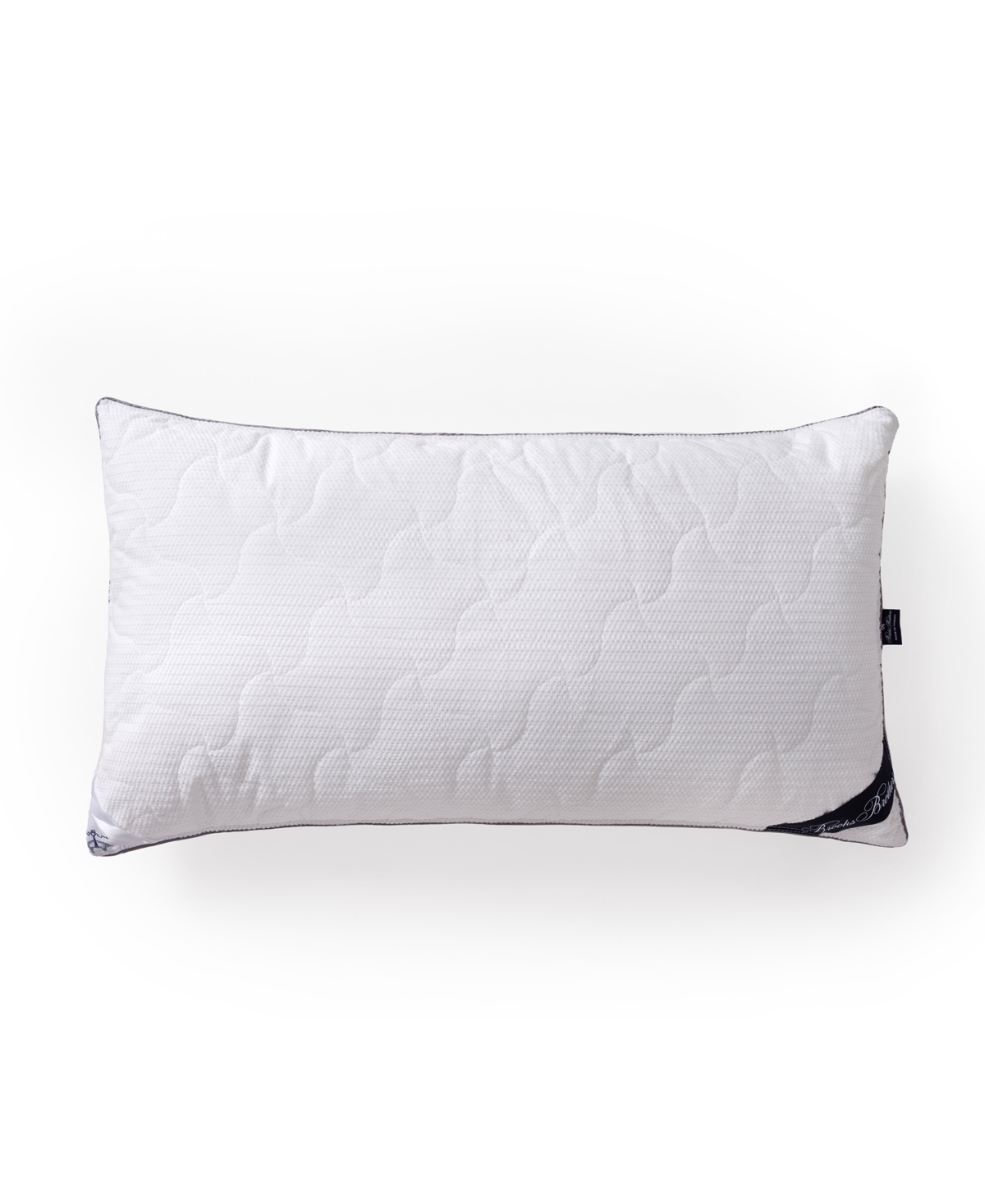 Brooks Brothers Wellsoft Microfiber Queen Pillow In White