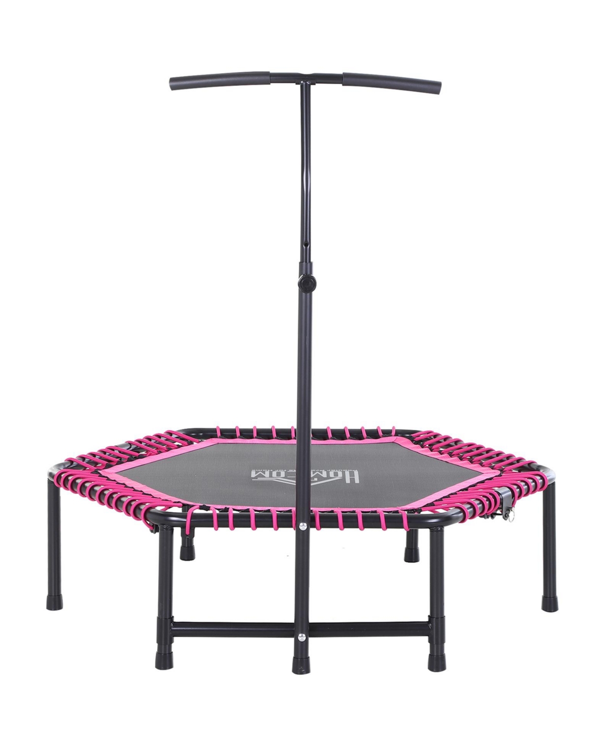 48" Foldable Adjustable Trampoline Bungee Exercise Fitness Trainer - Pink