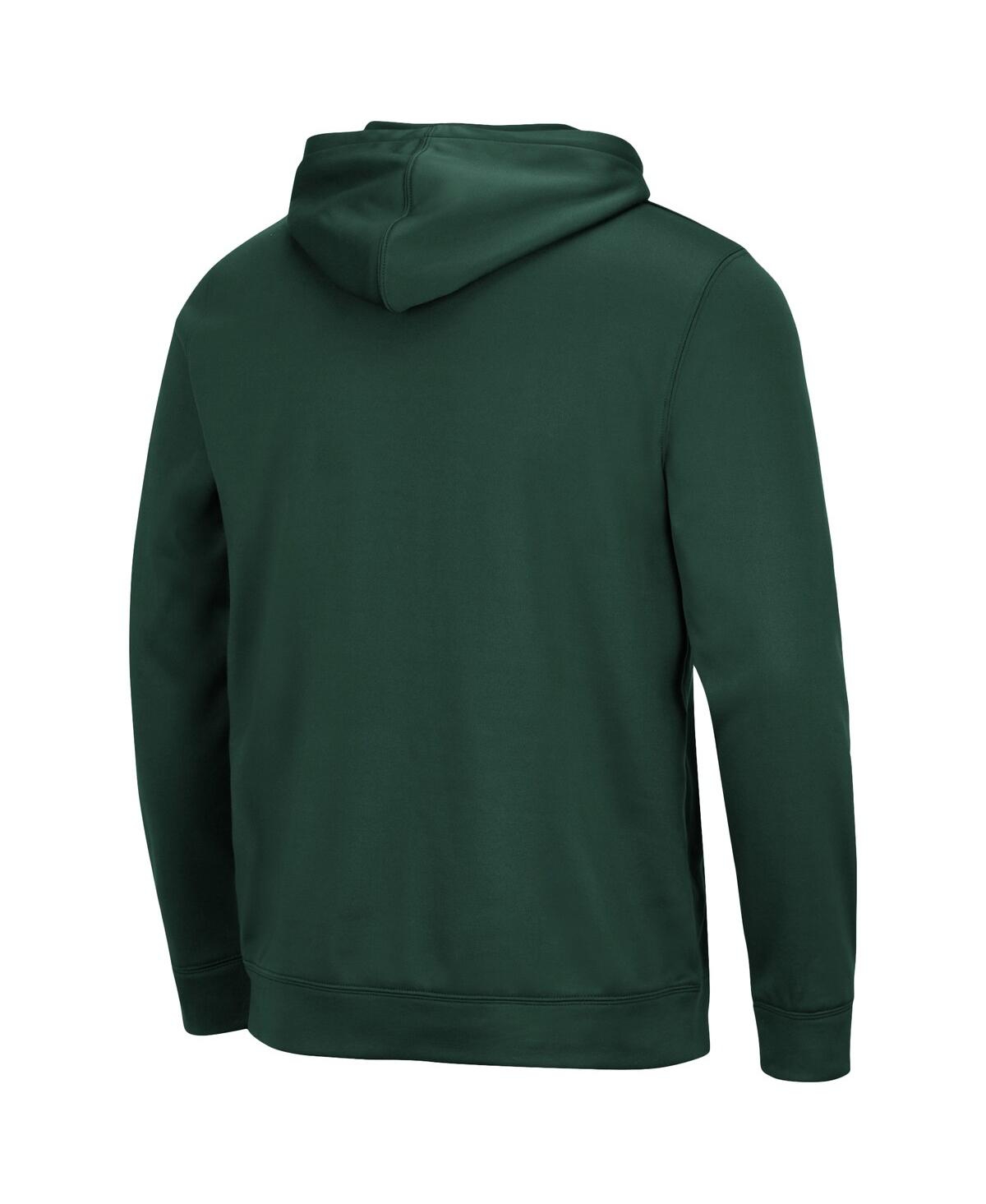 Men's ColosseumTulaneWave Lantern Pullover Hoodie - Green