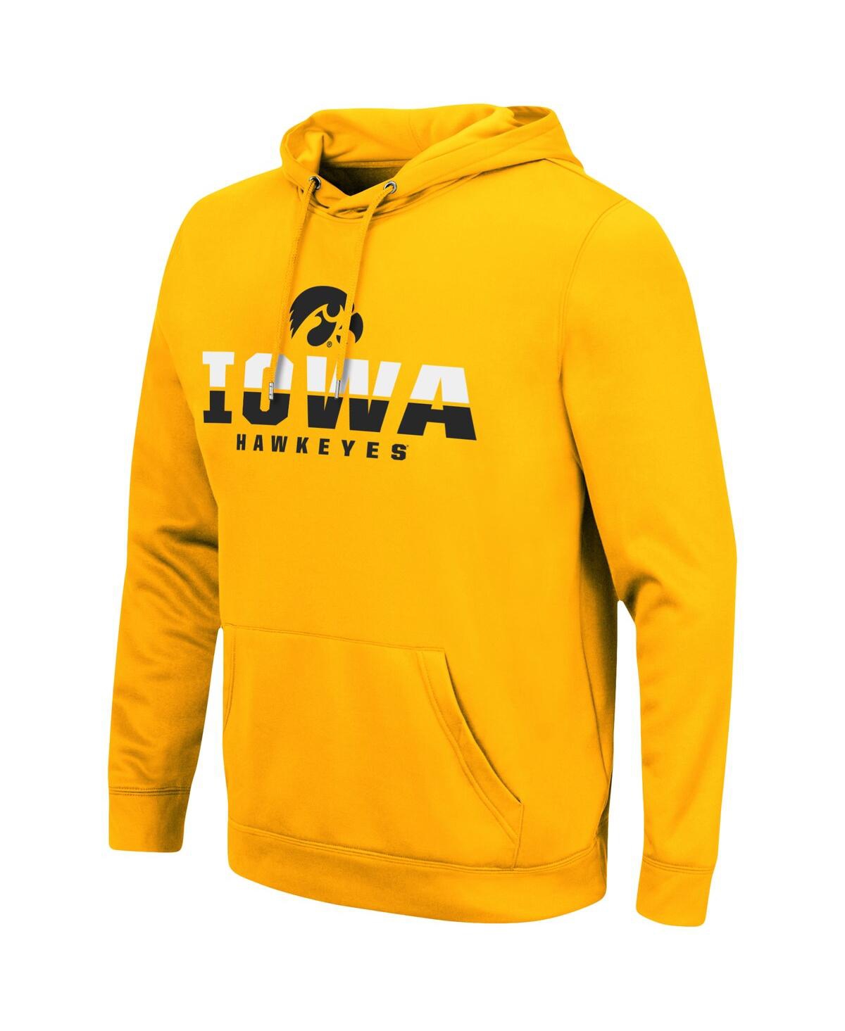 Men's ColosseumIowa Hawkeyes Lantern Pullover Hoodie - Gold