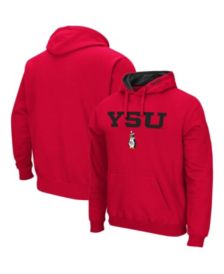 Men's Colosseum Red Boston University Arch and Logo Pullover Hoodie