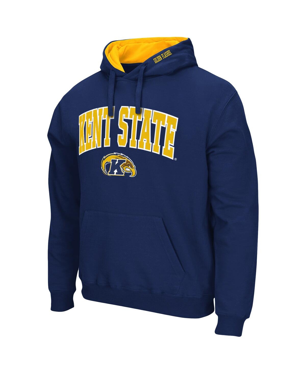 Colosseum Navy Kent State Golden Flashes Arch And Logo Pullover Hoodie In Navy
